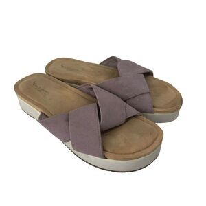 Koolaburra By Ugg Slide Sandals Lavender Purple Womens Size 7 Carenza Open Toe